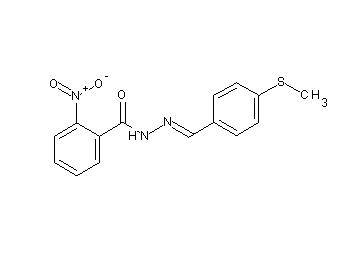 N'-[4-(methylsulfanyl)benzylidene]-2-nitrobenzohydrazide - Click Image to Close