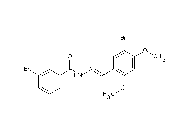 3-bromo-N'-(5-bromo-2,4-dimethoxybenzylidene)benzohydrazide - Click Image to Close