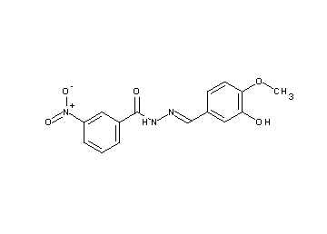 N'-(3-hydroxy-4-methoxybenzylidene)-3-nitrobenzohydrazide - Click Image to Close