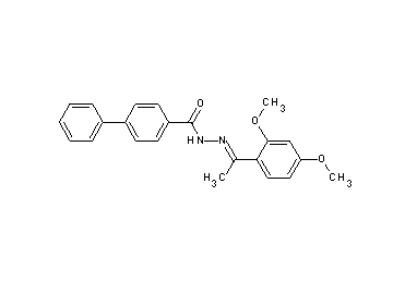 N'-[1-(2,4-dimethoxyphenyl)ethylidene]-4-biphenylcarbohydrazide - Click Image to Close