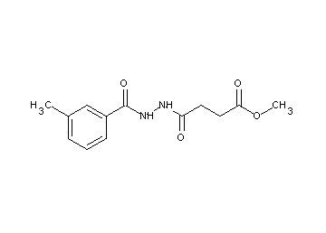 methyl 4-[2-(3-methylbenzoyl)hydrazino]-4-oxobutanoate - Click Image to Close