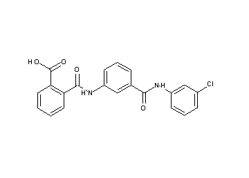 2-{[(3-{[(3-chlorophenyl)amino]carbonyl}phenyl)amino]carbonyl}benzoic acid - Click Image to Close