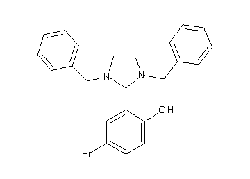 4-bromo-2-(1,3-dibenzyl-2-imidazolidinyl)phenol - Click Image to Close