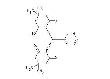 2-[(2-hydroxy-4,4-dimethyl-6-oxo-1-cyclohexen-1-yl)(3-pyridinyl)methyl]-5,5-dimethyl-1,3-cyclohexanedione - Click Image to Close