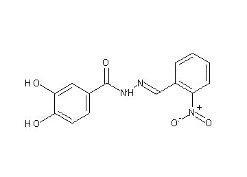 3,4-dihydroxy-N'-(2-nitrobenzylidene)benzohydrazide - Click Image to Close