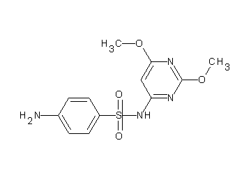 4-amino-N-(2,6-dimethoxy-4-pyrimidinyl)benzenesulfonamide - Click Image to Close