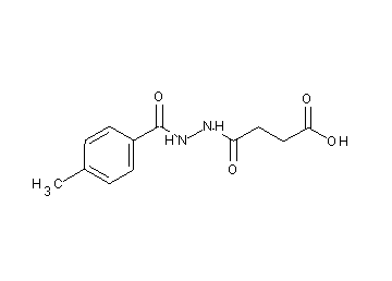 4-[2-(4-methylbenzoyl)hydrazino]-4-oxobutanoic acid - Click Image to Close