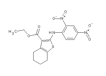 ethyl 2-[(2,4-dinitrophenyl)amino]-4,5,6,7-tetrahydro-1-benzothiophene-3-carboxylate - Click Image to Close