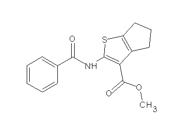 methyl 2-(benzoylamino)-5,6-dihydro-4H-cyclopenta[b]thiophene-3-carboxylate - Click Image to Close