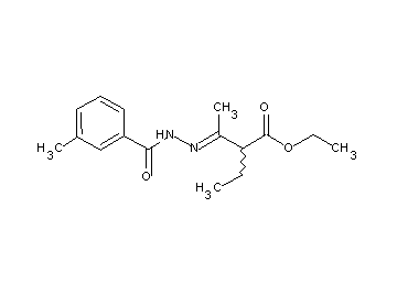 ethyl 2-ethyl-3-[(3-methylbenzoyl)hydrazono]butanoate