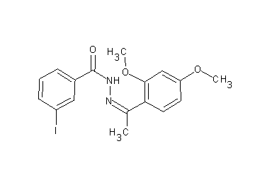N'-[1-(2,4-dimethoxyphenyl)ethylidene]-3-iodobenzohydrazide - Click Image to Close