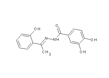 3,4-dihydroxy-N'-[1-(2-hydroxyphenyl)ethylidene]benzohydrazide - Click Image to Close