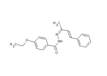 4-ethoxy-N'-(1-methyl-3-phenyl-2-propen-1-ylidene)benzohydrazide - Click Image to Close