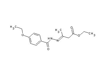 ethyl 3-[(4-ethoxybenzoyl)hydrazono]butanoate - Click Image to Close