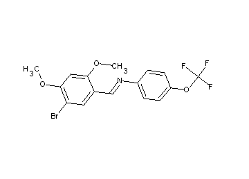 N-(5-bromo-2,4-dimethoxybenzylidene)-4-(trifluoromethoxy)aniline - Click Image to Close