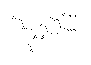 methyl 3-[4-(acetyloxy)-3-methoxyphenyl]-2-cyanoacrylate - Click Image to Close