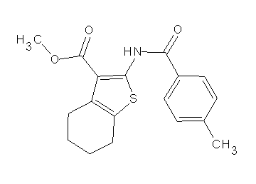 methyl 2-[(4-methylbenzoyl)amino]-4,5,6,7-tetrahydro-1-benzothiophene-3-carboxylate - Click Image to Close