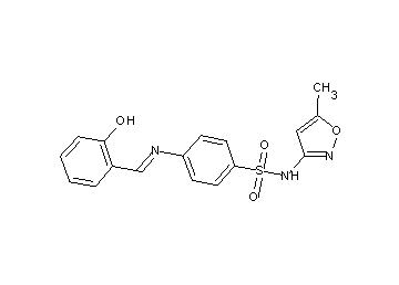 4-[(2-hydroxybenzylidene)amino]-N-(5-methyl-3-isoxazolyl)benzenesulfonamide