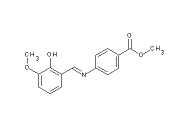 methyl 4-[(2-hydroxy-3-methoxybenzylidene)amino]benzoate - Click Image to Close