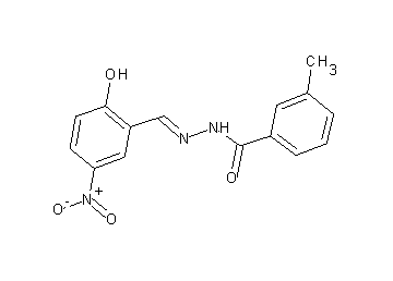 N'-(2-hydroxy-5-nitrobenzylidene)-3-methylbenzohydrazide - Click Image to Close