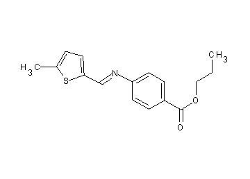propyl 4-{[(5-methyl-2-thienyl)methylene]amino}benzoate - Click Image to Close