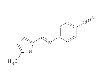 4-{[(5-methyl-2-thienyl)methylene]amino}benzonitrile - Click Image to Close