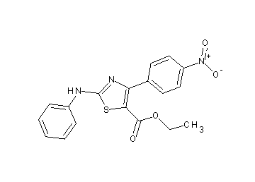 ethyl 2-anilino-4-(4-nitrophenyl)-1,3-thiazole-5-carboxylate - Click Image to Close