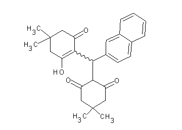 2-[(2-hydroxy-4,4-dimethyl-6-oxo-1-cyclohexen-1-yl)(2-naphthyl)methyl]-5,5-dimethyl-1,3-cyclohexanedione - Click Image to Close