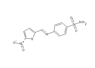 4-{[(5-nitro-2-thienyl)methylene]amino}benzenesulfonamide - Click Image to Close