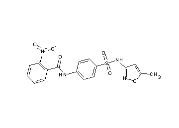 N-(4-{[(5-methyl-3-isoxazolyl)amino]sulfonyl}phenyl)-2-nitrobenzamide - Click Image to Close