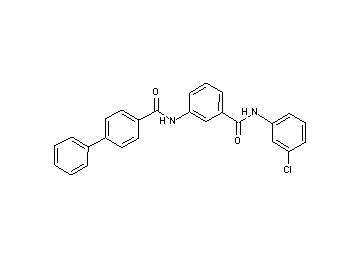 N-(3-{[(3-chlorophenyl)amino]carbonyl}phenyl)-4-biphenylcarboxamide - Click Image to Close