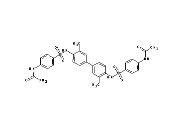 N,N'-[(3,3'-dimethyl-4,4'-biphenyldiyl)bis(iminosulfonyl-4,1-phenylene)]diacetamide - Click Image to Close