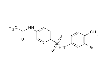 N-(4-{[(3-bromo-4-methylphenyl)amino]sulfonyl}phenyl)acetamide - Click Image to Close