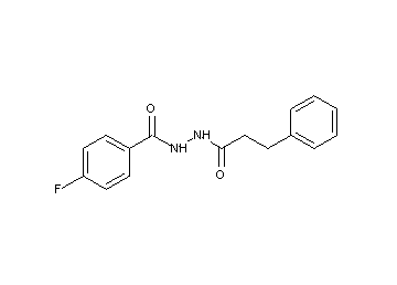 4-fluoro-N'-(3-phenylpropanoyl)benzohydrazide