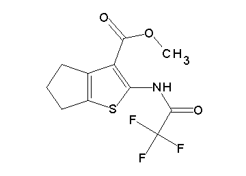 methyl 2-[(trifluoroacetyl)amino]-5,6-dihydro-4H-cyclopenta[b]thiophene-3-carboxylate - Click Image to Close