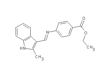 ethyl 4-{[(2-methyl-1H-indol-3-yl)methylene]amino}benzoate - Click Image to Close