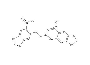 bis[(6-nitro-1,3-benzodioxol-5-yl)methylene]hydrazine - Click Image to Close