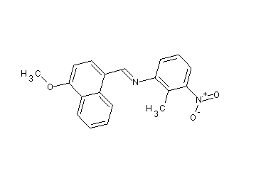 N-[(4-methoxy-1-naphthyl)methylene]-2-methyl-3-nitroaniline - Click Image to Close