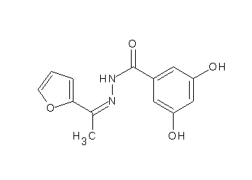 N'-[1-(2-furyl)ethylidene]-3,5-dihydroxybenzohydrazide
