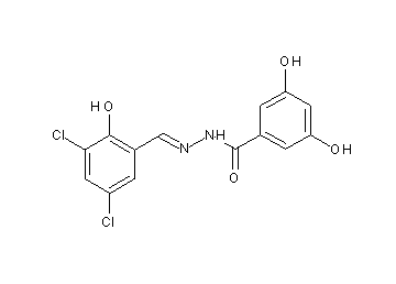 N'-(3,5-dichloro-2-hydroxybenzylidene)-3,5-dihydroxybenzohydrazide - Click Image to Close