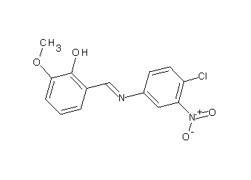 2-{[(4-chloro-3-nitrophenyl)imino]methyl}-6-methoxyphenol - Click Image to Close