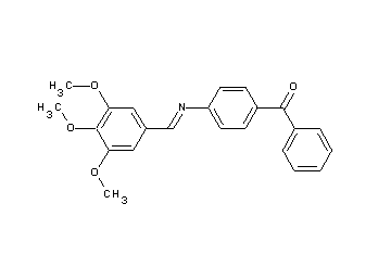 phenyl{4-[(3,4,5-trimethoxybenzylidene)amino]phenyl}methanone - Click Image to Close