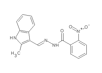 N'-[(2-methyl-1H-indol-3-yl)methylene]-2-nitrobenzohydrazide - Click Image to Close