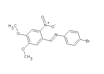 (4-bromophenyl)(4,5-dimethoxy-2-nitrobenzylidene)amine - Click Image to Close