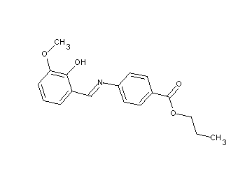 propyl 4-[(2-hydroxy-3-methoxybenzylidene)amino]benzoate - Click Image to Close