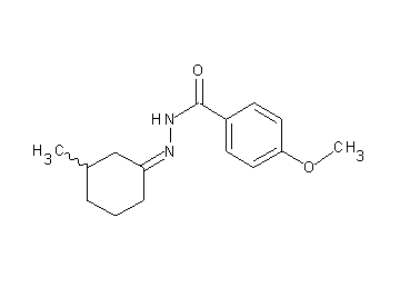 4-methoxy-N'-(3-methylcyclohexylidene)benzohydrazide - Click Image to Close