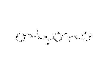 4-[(2-cinnamoylhydrazino)carbonyl]phenyl 3-phenylacrylate - Click Image to Close