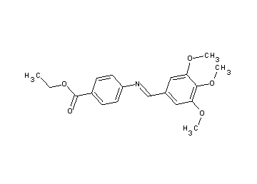 ethyl 4-[(3,4,5-trimethoxybenzylidene)amino]benzoate - Click Image to Close