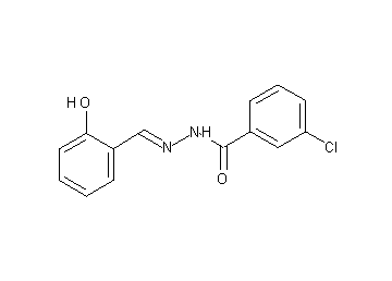 3-chloro-N'-(2-hydroxybenzylidene)benzohydrazide - Click Image to Close
