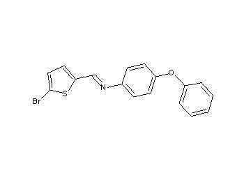 N-[(5-bromo-2-thienyl)methylene]-4-phenoxyaniline